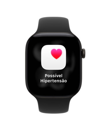 Apple Watch Series 12, caixa de alumínio, cor preta, pulseira esportiva, cor preta