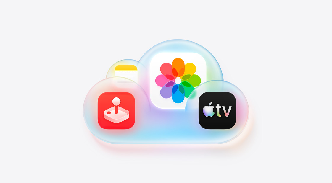 iCloud+ cloud logo in sky-blue gradient